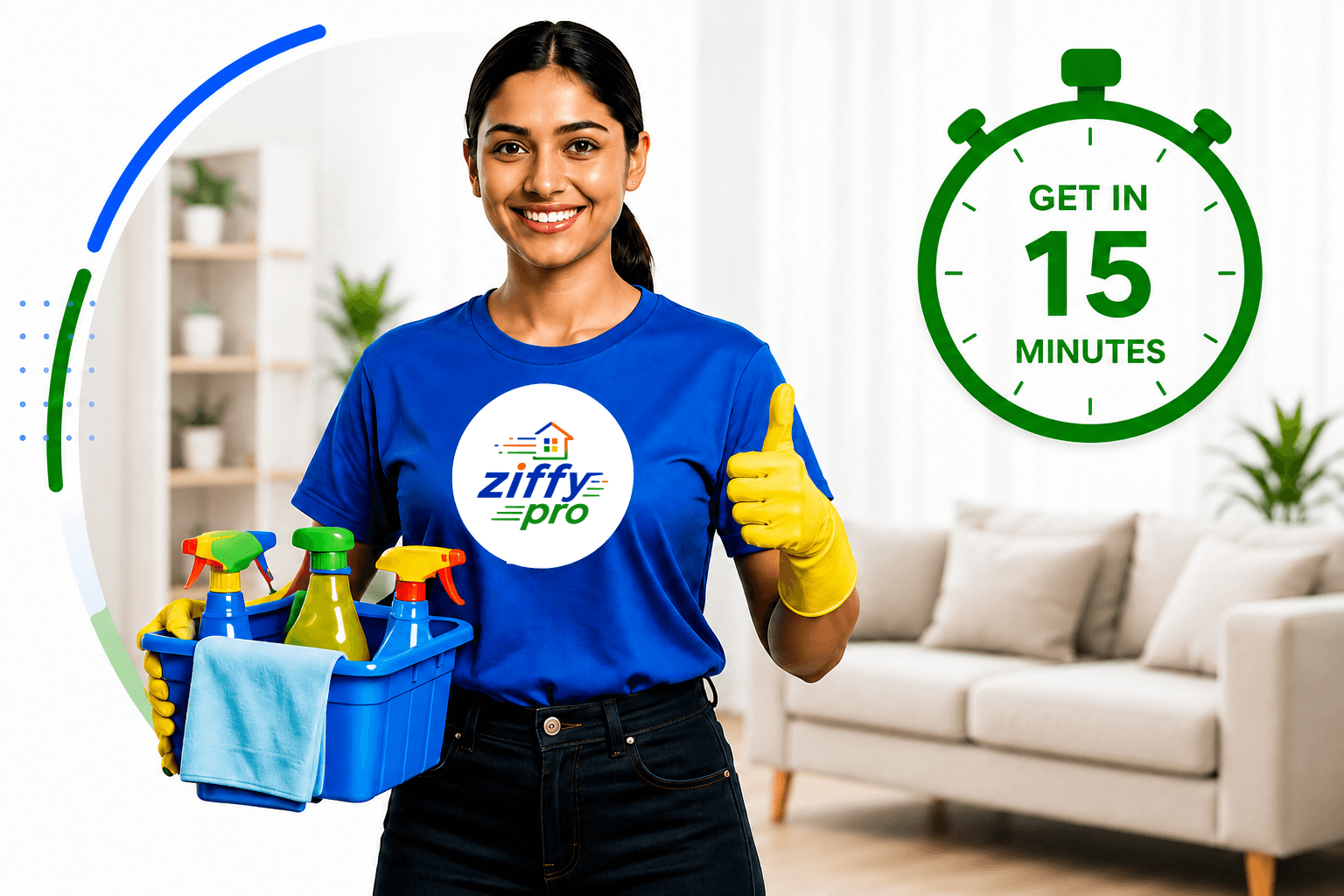 Ziffy Pro Instant Maid Service in 15 Minutes
